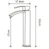 Mexen Libra tall basin tap, chrome - 745110-00