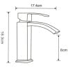 Mexen Libra DQ77 bathtub set, Chrome - 745103DQ77-00
