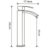 Mexen Libra R62 Black Bathtub Set - 745113R62-70