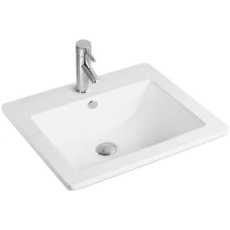 Mexen Lora drop-in sink 53 x 46 cm, white - 25365300
