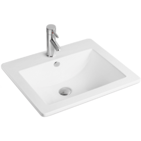 Mexen Salma undermount washbasin 53 x 46 cm, White - 25365300