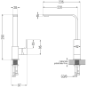 Mexen Rita kitchen mixer tap, Chrome - 670300-00