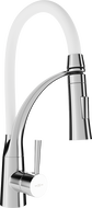 Mexen Aster kitchen mixer tap, Chrome/White - 73450-02