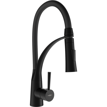 Mexen Aster kitchen tap, black - 73450-70