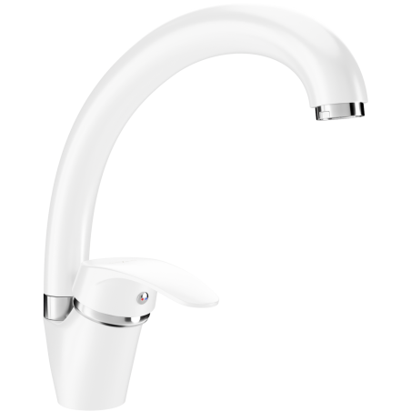 Mexen Rosa kitchen mixer tap, White - 670800-20