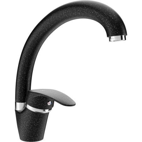 Mexen Rosa Kitchen Faucet, Black Speckled - 670800-76