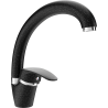 Mexen Rosa Kitchen Faucet, Black Speckled - 670800-76