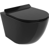 Mexen Lena Rimless WC Bowl with Soft-Close Slim Seat, Duroplast, Black Gloss - 30224070