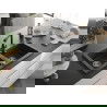 Mexen Mario 2-compartment granite sink with a kitchen mixer tap Duero, spotted black - 6504-76-671600-76