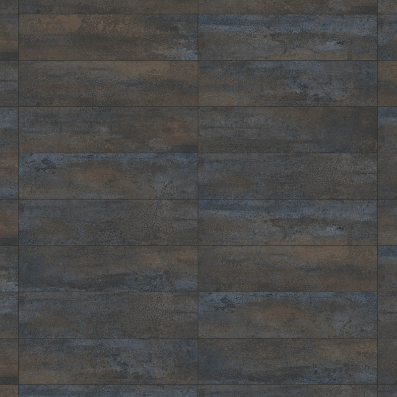 Mexen Oxydart Blue Glazed Porcelain Rect. G1, Floor-Wall Tile 120 x 30 cm, Carving - TL710-120-030-01