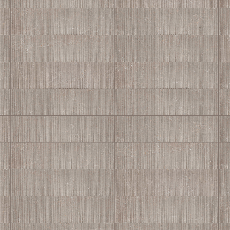 Mexen Flamingo Mayolica Mocha glazed rectified porcelain stoneware, wall tile 120 x 30 cm, carving - TL715-120-030-53