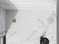 Mexen Stone+ shower tray grille, gold - 44910050