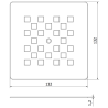 Mexen Stone+ shower tray grille, gold - 44910050