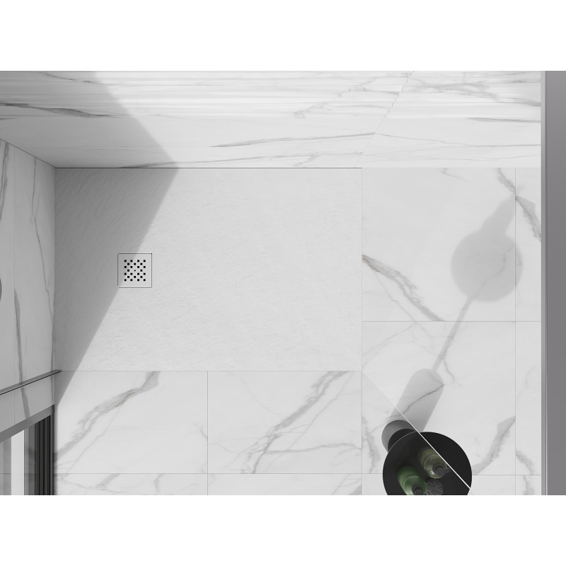 Mexen Stone+ shower tray cover, white - 44910020