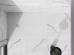 Mexen Stone+ shower tray cover, white - 44910020