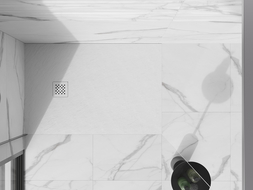 Mexen Stone+ shower tray enclosure, white - 44910020