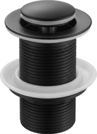 Mexen small round click-clack plug, black - 79915-70