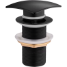 Mexen square click-clack plug, black - 79916-70