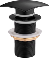 Mexen square click-clack plug, black - 79916-70
