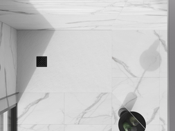 Mexen Stone+ shower tray cover, black - 44910070