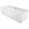 Mexen Cube rectangular bath 170 x 75 cm with casing, white - 55051707500X