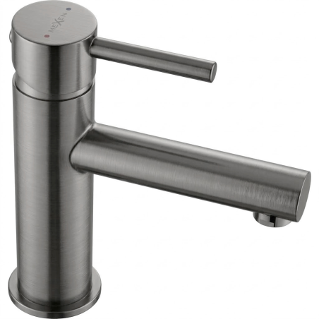 Mexen Elba washbasin faucet, brushed gun gray - 74100-66