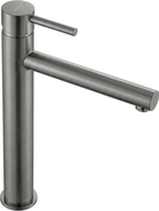 Mexen Elba high washbasin faucet, brushed gun gray - 74110-66