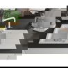 Mexen Matias 1.5-compartment granite sink with a drip tray and kitchen mixer tap Duero, White - 6502-20-671600-20