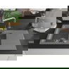 Mexen Matias 1.5-bowl granite sink with drainer and Duero kitchen tap, grey - 6502-71-671600-00