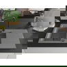 Mexen Matias granite sink 1.5-bowl with drainer and Duero kitchen tap, grey - 6502-71-671600-70-B