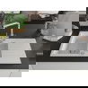 Mexen Matias 1.5-compartment granite sink with a drip tray and kitchen mixer tap Duero, White - 6502-20-671600-00