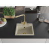 Mexen Milo 1-bowl granite sink with kitchen faucet Duero, beige - 6505-69-671600-50