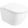 Mexen Lena 2.0 Rimless WC Bowl with Slim Soft-Close Seat, Duroplast, Glossy White - 3022L4000