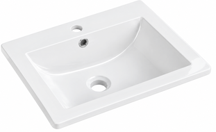 Mexen Lora drop-in sink 53 x 46 cm, white - 25365300