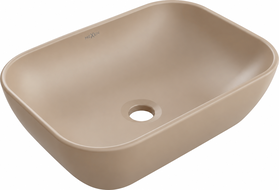 Mexen Rita countertop washbasin 45 x 32 cm, matte cappuccino - 21084564