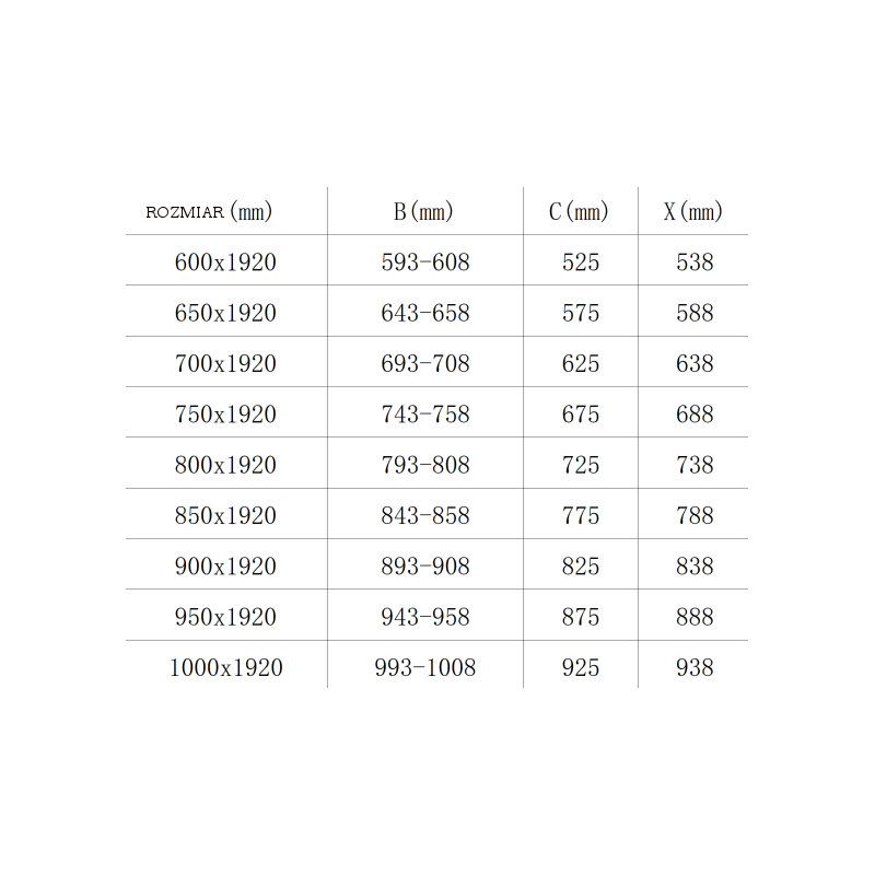 Mexen Pretoria 75 cm Shower Door, Transparent, Chrome - 852-075-000-01-00