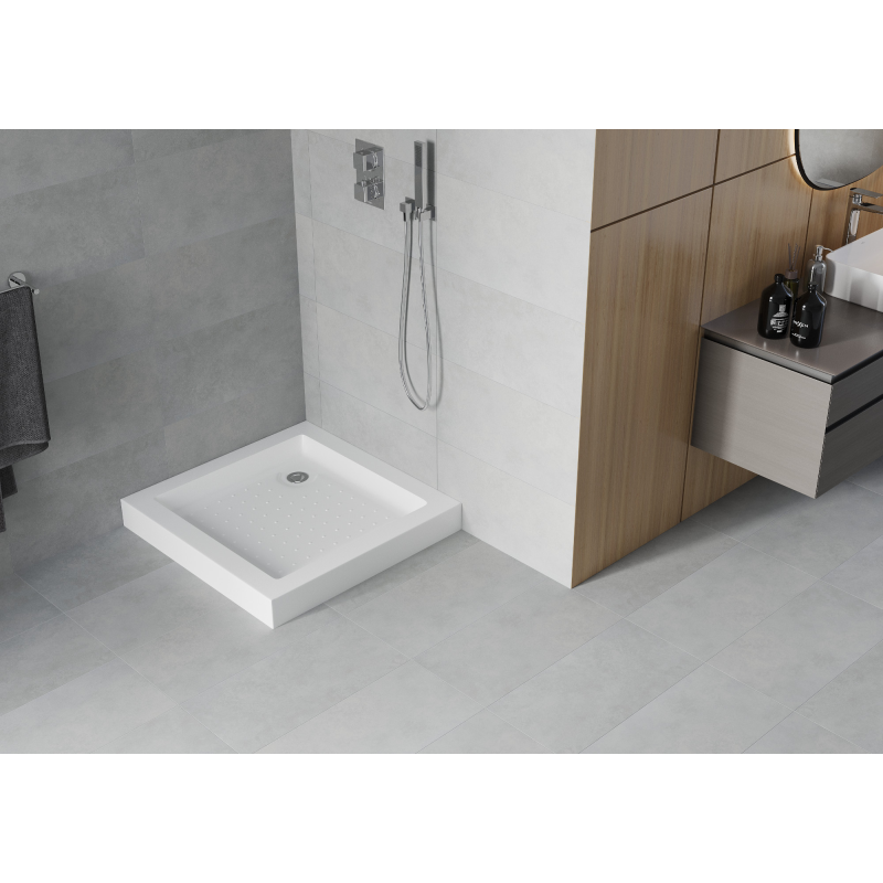 Mexen Rio square shower tray 90 x 90 cm, white - 45109090