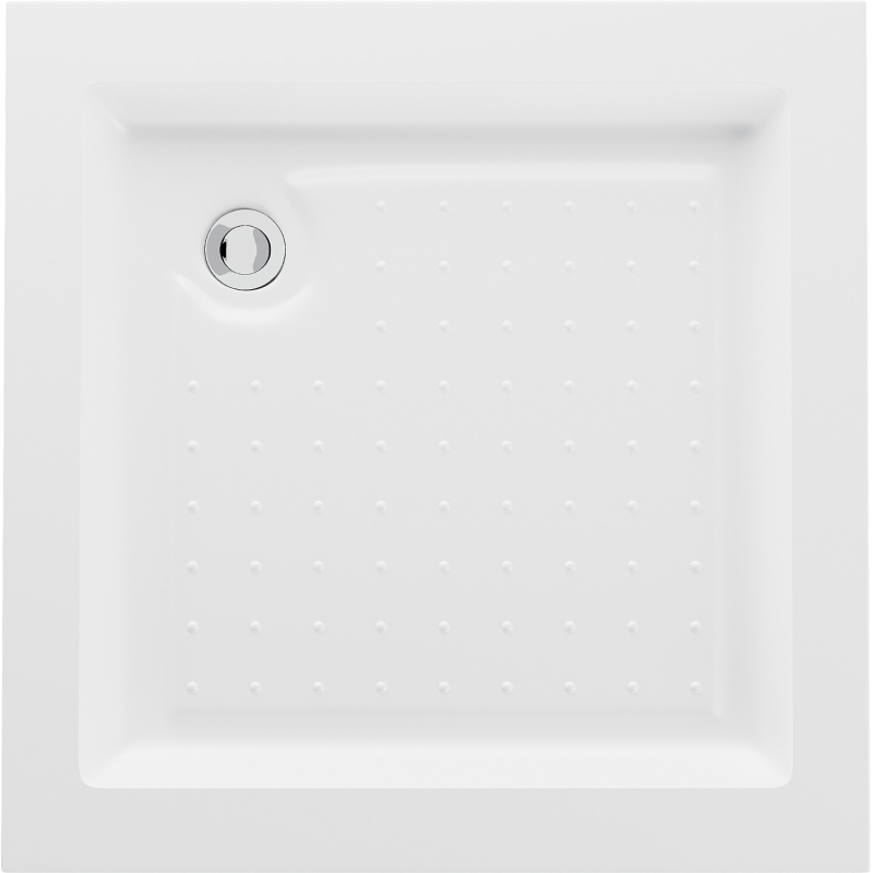 Mexen Rio square shower tray 90 x 90 cm, white - 45109090