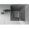 Mexen Rio 90 x 90 cm square shower cabin, graphite, chrome + tray, white - 860-090-090-01-40-4510