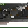 Mexen Tomas 2-compartment granite sink with a kitchen mixer tap Telma, Black/Gold metallic - 6516-75-670200-50