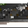 Mexen Tomas 2-compartment granite sink with a kitchen mixer tap Telma, spotted black - 6516-76-670200-50