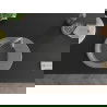 Mexen Kevin 1-compartment granite sink with a drip tray and kitchen mixer tap Telma, Grey - 6517-71-670200-71