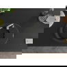 Mexen Kevin 1-compartment granite sink with a drip tray and kitchen mixer tap Telma, Black/Silver metallic - 6517-73-670200-00