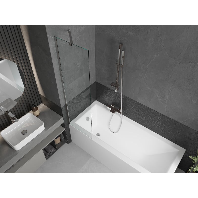 Mexen Next 1-wing bath screen 50 x 150 cm, transparent, chrome - 895-050-000-00-00-01