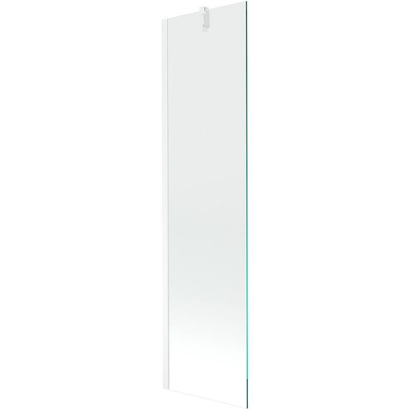 Mexen Next 1-panel bath screen 50 x 150 cm, transparent, white - 895-050-000-00-00-20