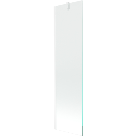 Mexen Next 1-panel bath screen 50 x 150 cm, transparent, white - 895-050-000-00-00-20