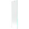 Mexen Next 1-panel bath screen 50 x 150 cm, transparent, white - 895-050-000-00-00-20