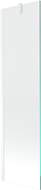 Mexen Next 1-wing bathtub screen 50 x 150 cm, transparent, White - 895-050-000-00-00-20