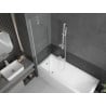Mexen Next 1-wing bath screen 50 x 150 cm, transparent, white - 895-050-000-00-00-20