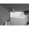 Mexen Next 1-panel bath screen 50 x 150 cm, transparent, white - 895-050-000-00-00-20